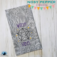 Load image into Gallery viewer, Witchy Vibes machine embroidery design (4 sizes included) DIGITAL DOWNLOAD