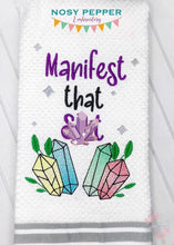Load image into Gallery viewer, Manifest That Sh*t sketchy machine embroidery design (4 sizes included) DIGITAL DOWNLOAD