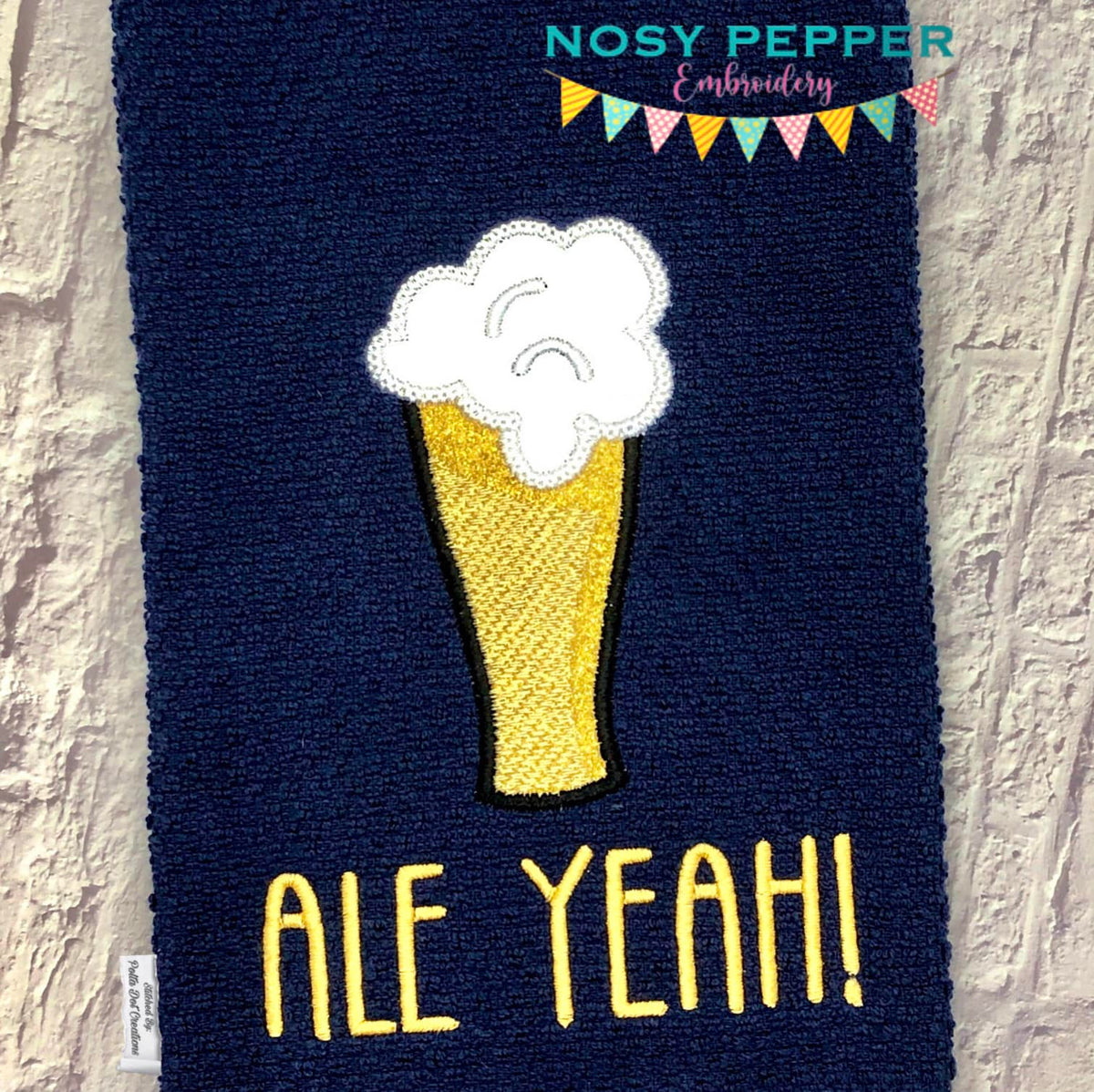 Ale Yeah Decatur Logo Ale Yeah applique machine embroidery design (4 sizes included) DIGITAL ...