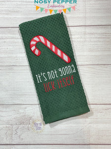 It's Not Gonna Lick Itself machine embroidery design (5 sizes included) DIGITAL DOWNLOAD