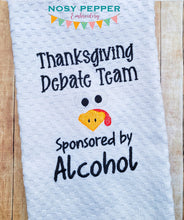 Load image into Gallery viewer, Thanksgiving Debate Team machine embroidery design DIGITAL DOWNLOAD
