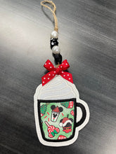Load image into Gallery viewer, Applique Mug Ornament set (2 designs) machine embroidery design DIGITAL DOWNLOAD