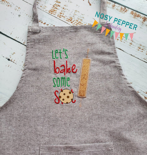 Let's Bake Some Sh*t Applique machine embroidery design (4 sizes included) DIGITAL DOWNLOAD