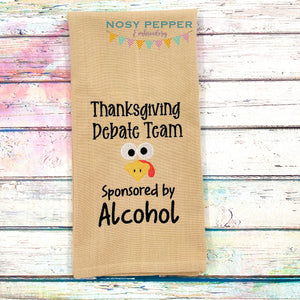 Thanksgiving Debate Team machine embroidery design DIGITAL DOWNLOAD