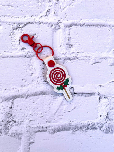 Christmas Candy Snap Tab (single & multi files included) machine embroidery design DIGITAL DOWNLOAD
