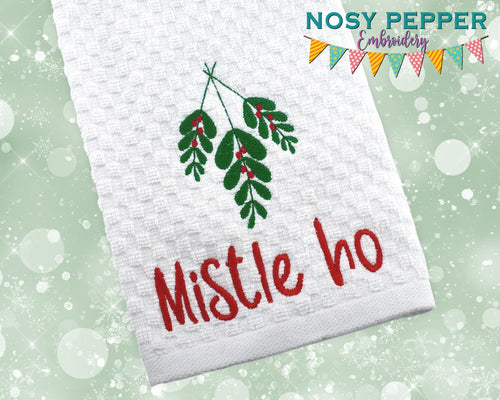 Mistle Ho machine embroidery design 5 sizes included DIGITAL DOWNLOAD