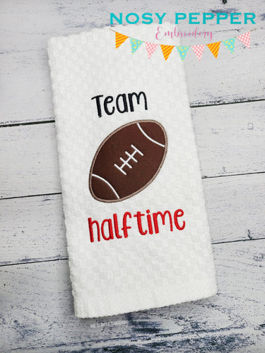 Team Halftime Appliqué machine embroidery design (5 sizes included) DIGITAL DOWNLOAD