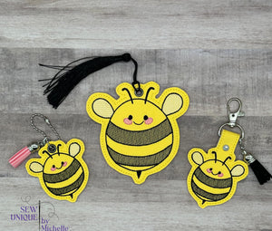 Cute Bee Set machine embroidery designs (single & multi files included) DIGITAL DOWNLOAD