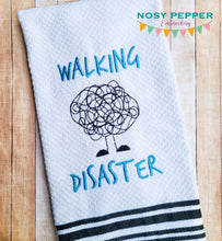 Load image into Gallery viewer, Walking Disaster machine embroidery design (5 sizes included) DIGITAL DOWNLOAD