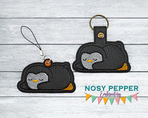 Sleepy Penguin Set machine embroidery designs (single & multi files included) DIGITAL DOWNLOAD