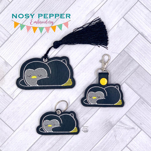 Sleepy Penguin Set machine embroidery designs (single & multi files included) DIGITAL DOWNLOAD
