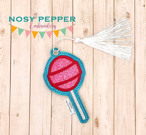 Blow Pop applique bookmark/bag tag/ornament machine embroidery design DIGITAL DOWNLOAD