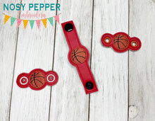 Load image into Gallery viewer, Basketball Shoe Charm machine embroidery design (3 versions included) DIGITAL DOWNLOAD