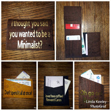 Load image into Gallery viewer, Minimalist Wallet Collection PDF Sewing Patterns
