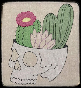 Cactus Skull Sketchy (4 Sizes included) machine embroidery design DIGITAL DOWNLOAD