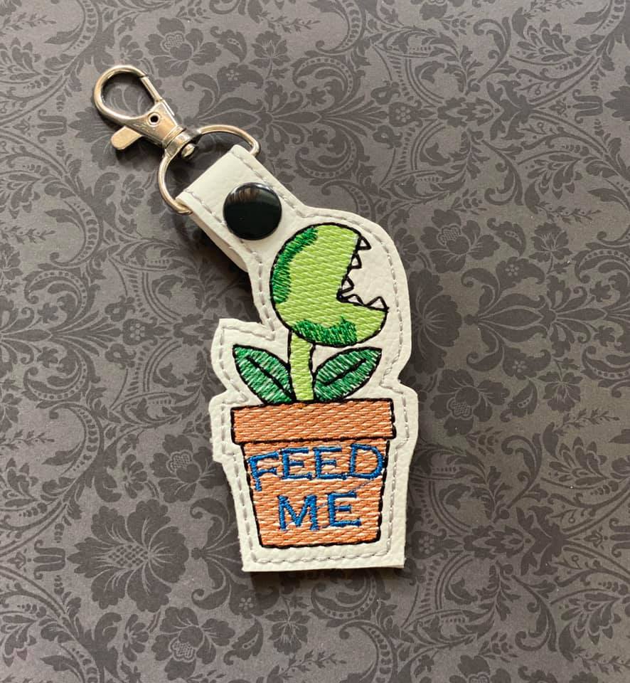 Feed me Snaptab 4x4 machine embroidery design DIGITAL DOWNLOAD