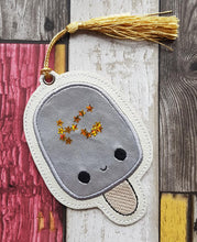 Load image into Gallery viewer, Popsicle Applique Bookmark 4x4 machine embroidery design DIGITAL DOWNLOAD