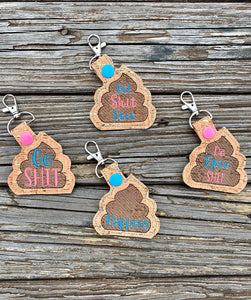 Sh*t Snap Tab Set of 4 machine embroidery design DIGITAL DOWNLOAD