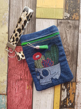 Load image into Gallery viewer, Cactus Skull Sketchy ITH Bag 4 sizes available machine embroidery design DIGITAL DOWNLOAD