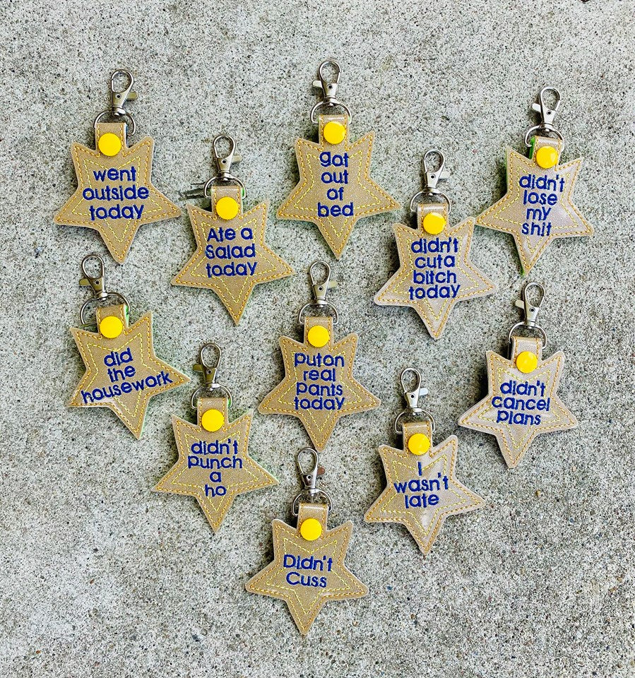 Adulting Awards Snap tab set of 11 Designs 4x4 machine embroidery design DIGITAL DOWNLOAD