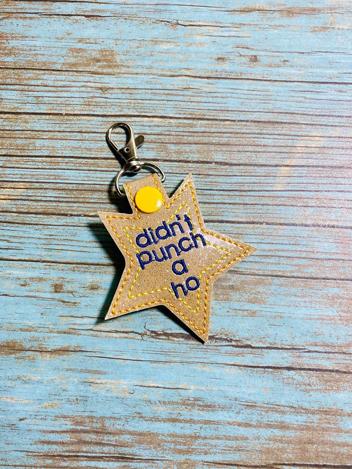 Didn't punch a ho Adulting Award Snap tab 4x4 machine embroidery design DIGITAL DOWNLOAD