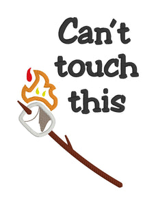 Can't touch this applique machine embroidery design (4 sizes included) DIGITAL DOWNLOAD