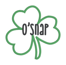 Load image into Gallery viewer, O&#39;Snap Appliqué machine embroidery design (4 sizes included) DIGITAL DOWNLOAD