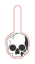 Load image into Gallery viewer, Skull Snap tab single and multi file included machine embroidery design DIGITAL DOWNLOAD