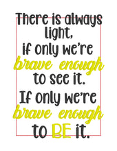 Load image into Gallery viewer, There is always light machine embroidery design (4 sizes included) DIGITAL DOWNLOAD