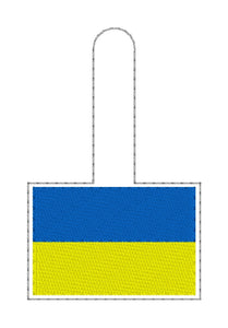 I stand with Ukraine Snap tab machine embroidery design DIGITAL DOWNLOAD