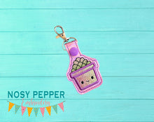 Load image into Gallery viewer, Succulent Applique Snap tab 4x4 machine embroidery design DIGITAL DOWNLOAD