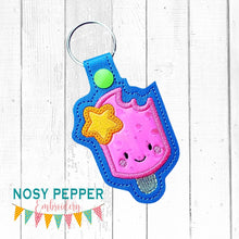 Load image into Gallery viewer, Popsicle Star applique Snap tab (single &amp; multi files included) machine embroidery design DIGITAL DOWNLOAD
