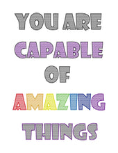 Load image into Gallery viewer, You are capable of amazing things set machine embroidery design DIGITAL DOWNLOAD