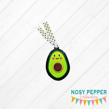 Load image into Gallery viewer, Avocado bookmark Applique design machine embroidery design DIGITAL DOWNLOAD