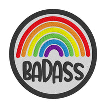 Load image into Gallery viewer, Badass patch 4x4 machine embroidery design DIGITAL DOWNLOAD