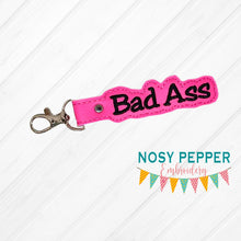 Load image into Gallery viewer, Bad ass Snap tab (single &amp; multi files included) machine embroidery design DIGITAL DOWNLOAD