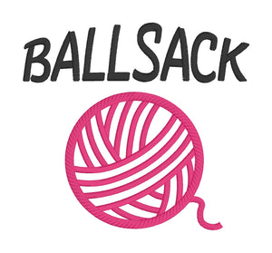 Ballsack applique machine embroidery design (5 sizes included) DIGITAL DOWNLOAD