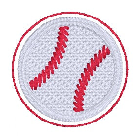 Baseball feltie machine embroidery file