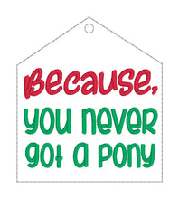 Load image into Gallery viewer, Snarky Christmas wine tag set of 4 machine embroidery designs (DIGITAL DOWNLOAD)