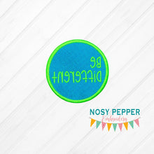 Load image into Gallery viewer, Be different patch machine embroidery design DIGITAL DOWNLOAD