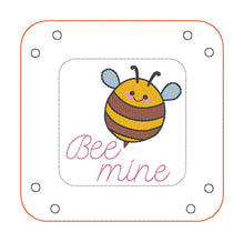 Load image into Gallery viewer, Bee mine ITH tray and wipe set machine embroidery designs (includes 2 sizes of trays and wipes) DIGITAL DOWNLOAD