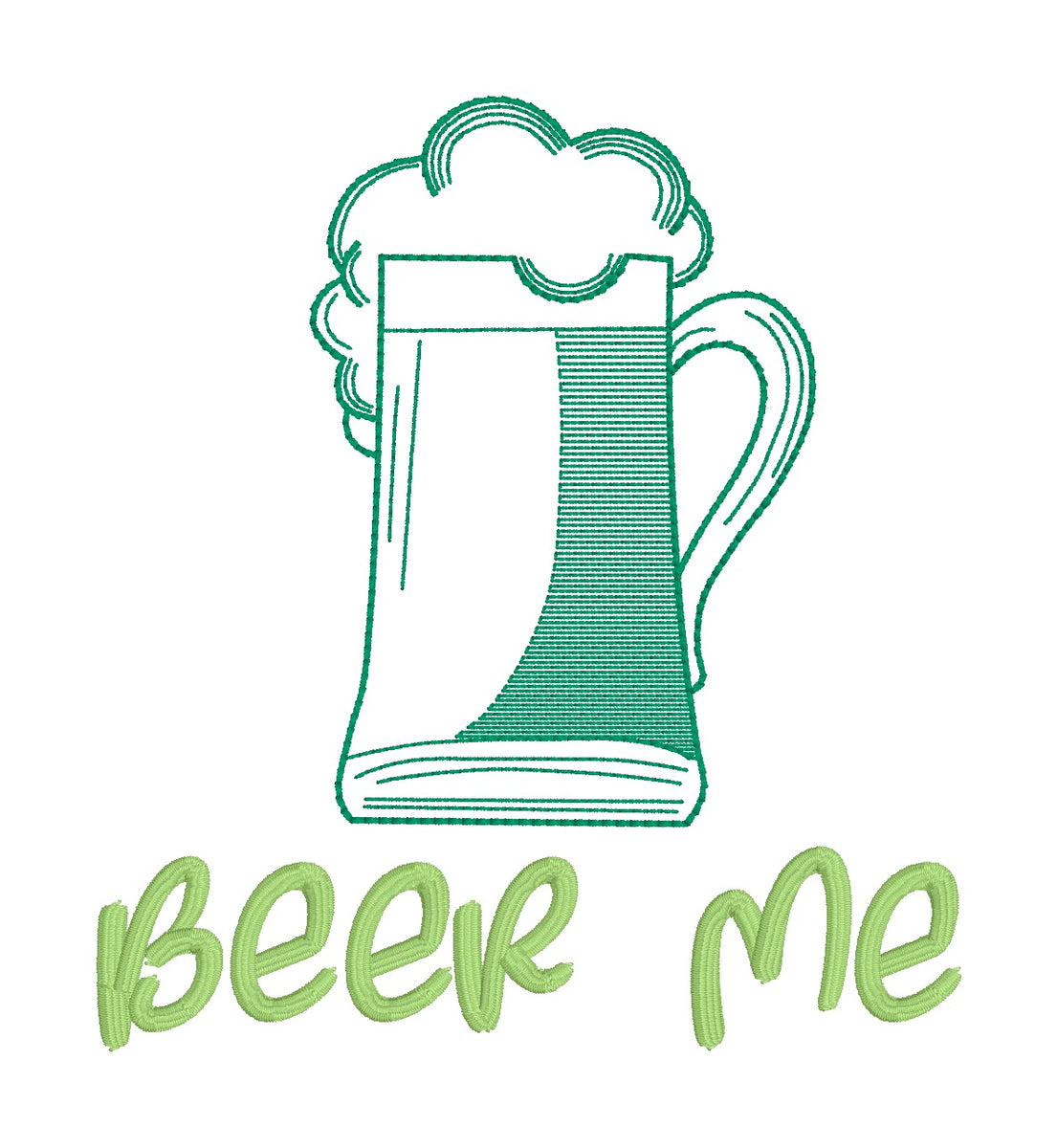 Beer Me sketchy machine embroidery design (4 sizes included) DIGITAL D ...
