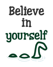 Load image into Gallery viewer, Believe in yourself applique design (5 sizes included) machine embroidery design DIGITAL DOWNLOAD