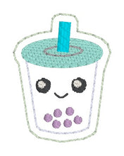 Load image into Gallery viewer, Boba feltie (single &amp; multi file included) machine embroidery design DIGITAL DOWNLOAD