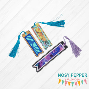 Bookmark blank set (includes 2 sizes and 2 styles) machine embroidery design DIGITAL DOWNLOAD