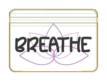 Load image into Gallery viewer, Breathe ITH bag (choose from 4 sizes) machine embroidery design DIGITAL DOWNLOAD
