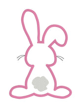 Load image into Gallery viewer, Bunny Butt Applique machine embroidery design (5 sizes included) DIGITAL DOWNLOAD