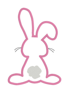 Bunny Butt Applique machine embroidery design (5 sizes included) DIGITAL DOWNLOAD