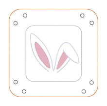 Load image into Gallery viewer, Bunny ITH tray and wipe set machine embroidery design (includes 2 sizes of trays and wipes) DIGITAL DOWNLOAD
