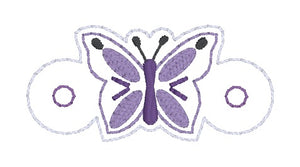 Butterfly Shoe Charm machine embroidery design (3 versions included) DIGITAL DOWNLOAD